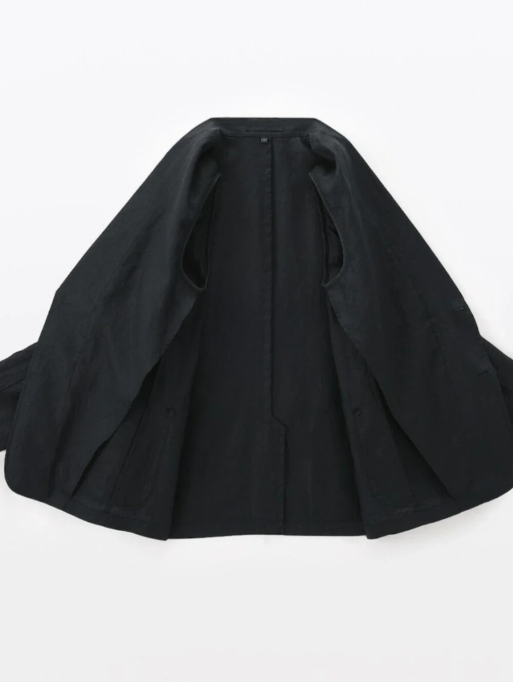 NEW!!! M's Washed linen jacket MEN, Medium, Black, Retail Price $129.95 USD